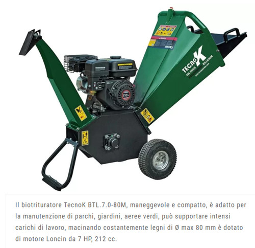 Biotrituratore scoppio - biotrituratore, a